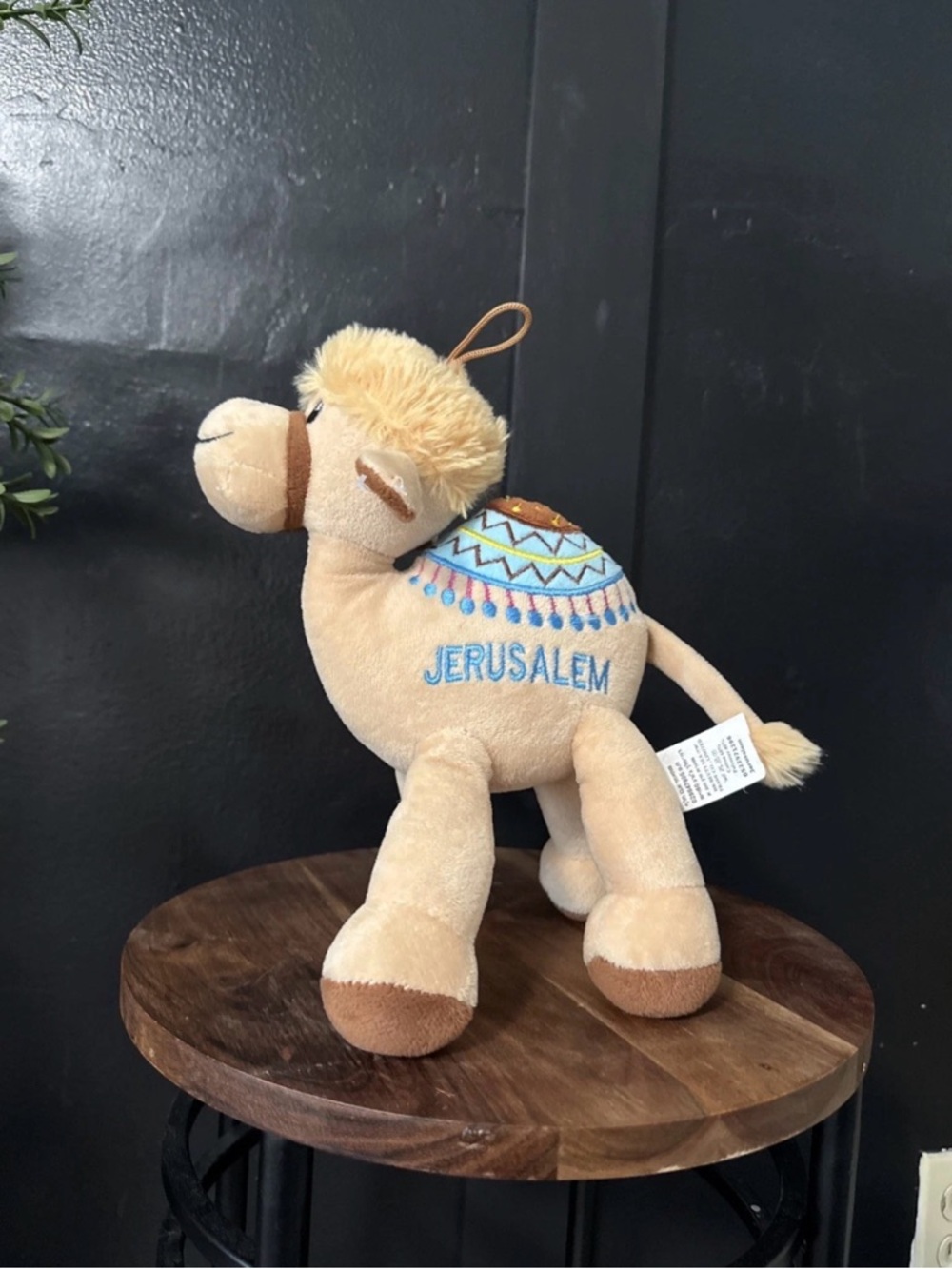 Jerusalem Camel Plush Embroidered Souvenir Stuffed Animal